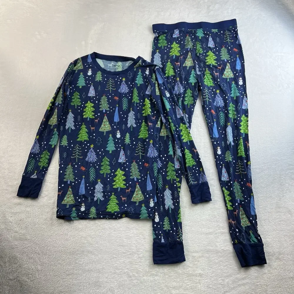 Little Sleepies‎ 12 / 14 Merry & Bright Pajamas Holiday Bamboo Limited Edition